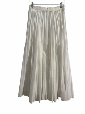 Banana Republic Cream Pleated Maxi Skirt